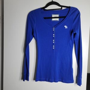 Abercrombie & Fitch Royal Blue Long Sleeve Top